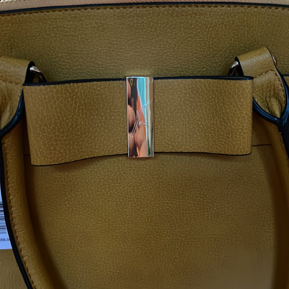 Apt. 9 Audrey Bow Dome Convertible Satchel in Mustard NWT - Picture 8 of 8